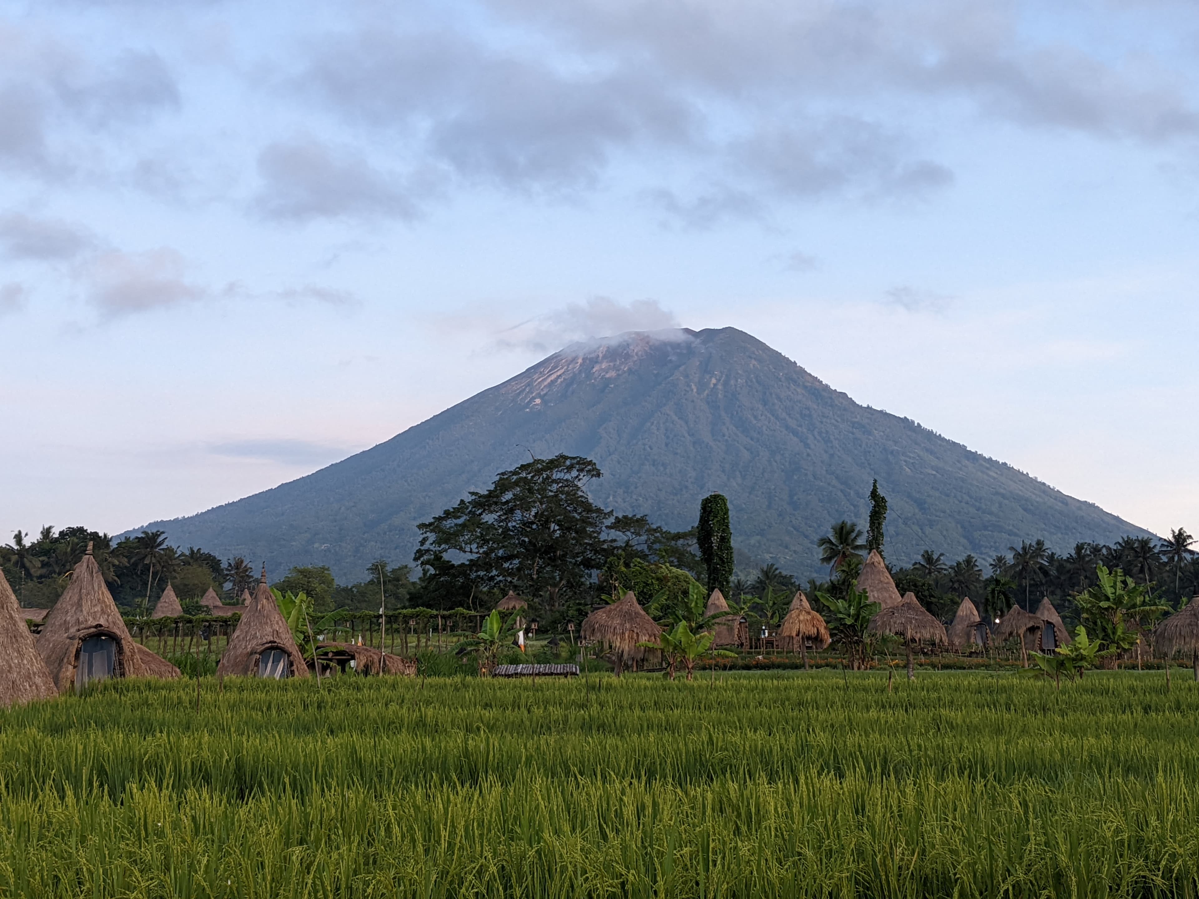 Village and Volcano